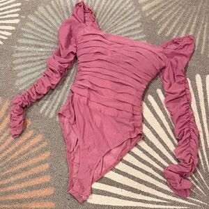 Princess Polly Ruched Long-Sleeve Bodysuit